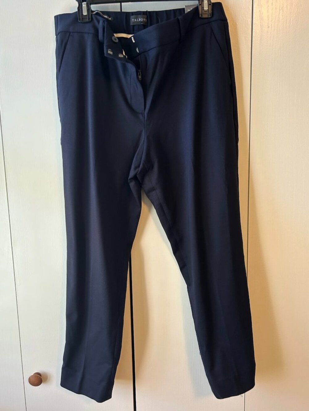 Talbots Navy Pants - Hampshire Ankle Style 12P NWT